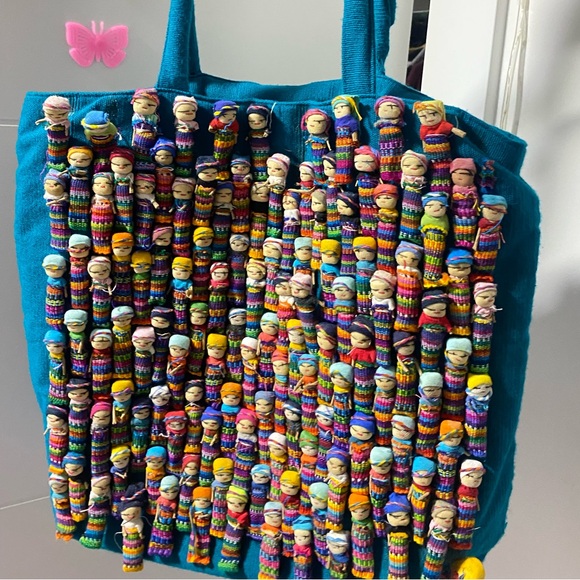 Guatemalan Worry Doll Tote bag - Picture 4 of 6